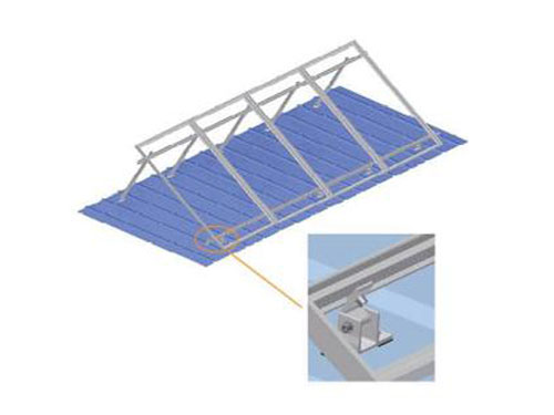 水泥屋頂、彩鋼瓦屋頂可調(diào)支架（起角度）